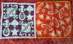 ヴィヴィアンウエストウッド オーブ タオルハンカチ2枚セット♪美品です☆