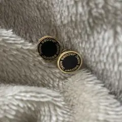 MARC JACOBS ゴールド ブラック スタッドピアス