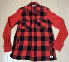トミーヒィルフィガー 赤黒チェック ネルシャツ 長袖 US Sサイズ