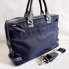 Samsonite ビジネスバッグ ショルダー 2way ネイビー ブラウン