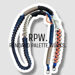 【1012】パラコード スマホショルダーストラップ ブラック ネイビー オレンジ