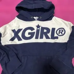 X-girl STAGES/ フード付き長袖スウェットワンピース/100cm