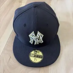 New Era 59FIFTY NYロゴ ブラックキャップ 7 5/8