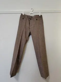 チェック柄　スラックス