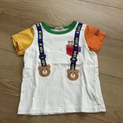 ミキハウス クマ Tシャツ 80