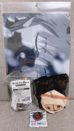 チェンソーマン　まめめいと　デンジ　あにずきん　ポチタ　クリアファイル　缶バッジ