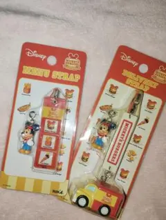 平成レトロ♡ミッキーズバーガーズ　ストラップセット♡DISNEY♡