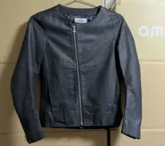 新品　タグ付き　studious カウハイド ノーカラー　ライダースジャケット