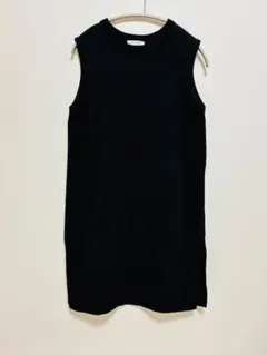 PLST プラステ セットアップ チュニック ニット トップス　黒 M