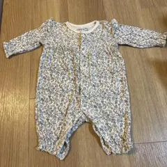 バースデー　花柄ロンパース 60-70cm