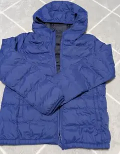 ユニクロ ダウン フード付き 150サイズ ブルー