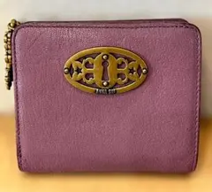 ANNA SUI アナスイ 二つ折り財布 ドリーム 鍵穴 蝶 チャーム パープルのサムネイル