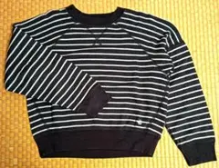 PETIT BATEAU ボーダー キッズ長袖プルオーバー 128cm