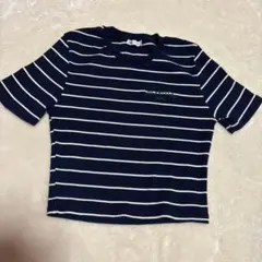 ZARA【美品】LOS ANGELES 1993 ストライプ半袖Tシャツニット