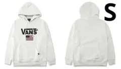 S 白 VANS ヴァンズ プルオーバー パーカー アメリカ