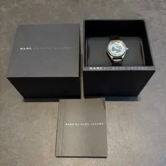 MARCBYMARCJACOBS 腕時計　革ベルト　ブラック　ゴールド　美品