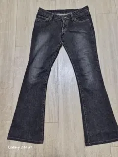 MOUSSY ブラック ブーツカットデニム