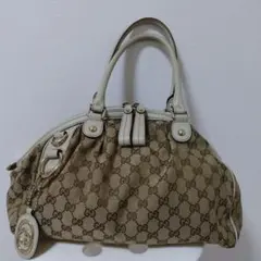 Gucci GGパターン　キャンパス ハンドバッグ