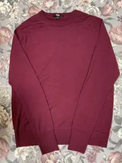 ユニクロ　UNIQLO ★メリノウールクールネックセーター　ニット　毛100%