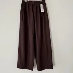 グリーンパークス　ツイルタックコクーンパンツ　【Ｆ】 ブラウン