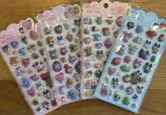 【スーパーセール】ぷくぷくシール　きゅんポップシール　たまごっち 4枚セット