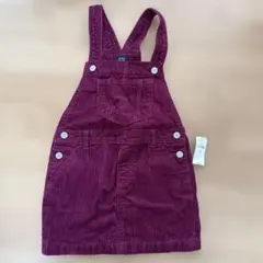 baby GAP コーデュロイジャンバースカート 4歳用 ワインレッド
