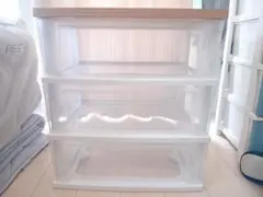 アイリスオーヤマ 3段収納ラック ホワイト・ナチュラル