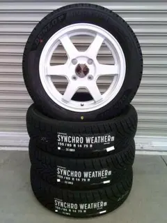 送料込み☆S6(ホワイト)+ハンコック 165/45R15☆ワゴンR・ミラ - メルカリ