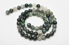 モスアゲート 6mm １連（約38cm）天然石 パワーストーン