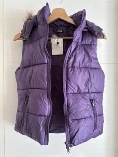 ミスアルテミス　中綿ベスト　ラクーンファー　M