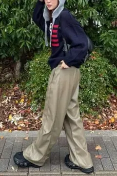 【未使用品】MOUSSY F/LEATHER JOGGER パンツ