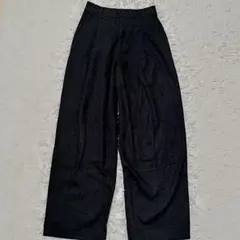 UNIQLO　23年モデル ブラッシュドジャージータックワイドパンツ S