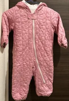 フード付きキルティングアウター 80サイズ ピンク