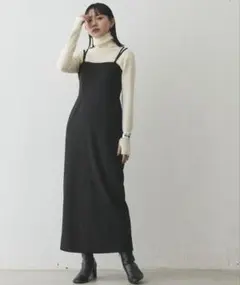 Aunt Marie’s ブラックキャミワンピース