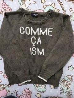 COMME CA ISM セーター 120A オリーブグリーン