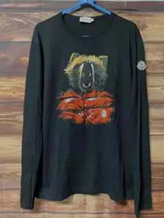 モンクレールMONCLERマグリア　ペイントロングTシャツ Ｌサイズ