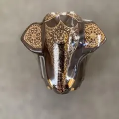 SENOK／スリランカ★陶器製・ゾウの置物 PUREセイロンティー茶葉入れ