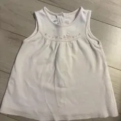 【コメント追記】familiar ピンクワンピース（ノースリーブ）80㎝