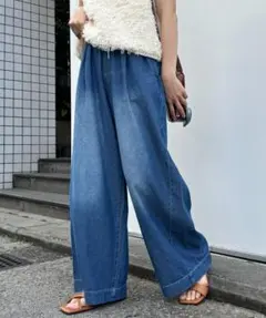 CIAOPANIC TYPYスタイルアップ柔らかワイドイージーパンツ　Mサイズ