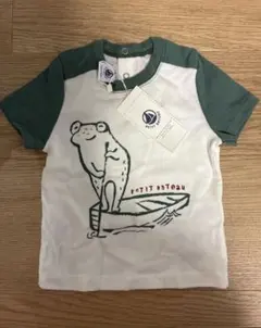 新品タグ付き PETIT BATEAU カエル柄 Tシャツ 12m 74cmのサムネイル