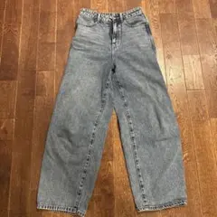 グローバルワーク　GOODデニムバギーパンツ　Ｓ　ブルー