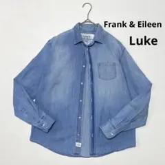 極美品✨️フランクアンドアイリーンLUKE デニムシャツ ダメージ加工