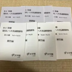 浜学園 小6 Vクラス 4科 復習テスト 2025年 浜学園 小6 マスター 理科 Sクラス 復習テスト - メルカリ