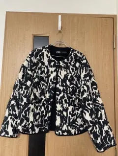 【ZARA】中綿レディースブルゾン　レオパード