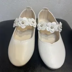 【値下！】フォーマル　21 cm シューズ　白　セレモニー結婚式発表会入学式