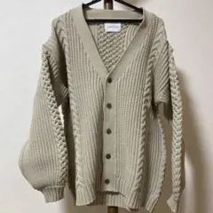 ADAM ET ROPE ケーブルカーディガン