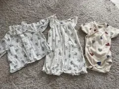 PETIT BATEAU ロンパース カバーオール 3点セット まとめ売り