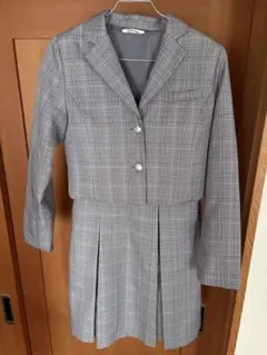 GLOBAL WORK 160 グレーチェックフォーマル 予備のボタン付き