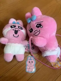 おぱんちゅうさぎ ぬいぐるみポシェット　マスコット　シール