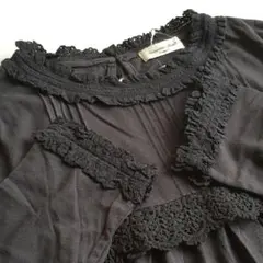 新品　SM2☆胸元レース切替ピンタックインナー